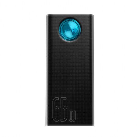 Портативный аккумулятор BASEUS Amblight, 3A, 30000 мА⋅ч, черный, быстрая зарядка, дисплей - 1