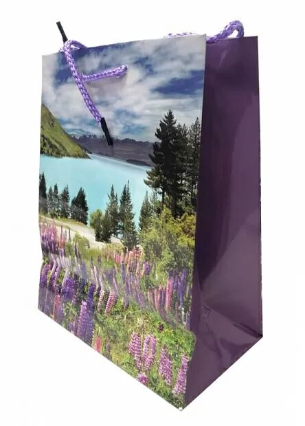 Пакет подарочный ламинированный(180x230x100мм) (Purple/Фиолетовый) : характеристики и инструкции - 2