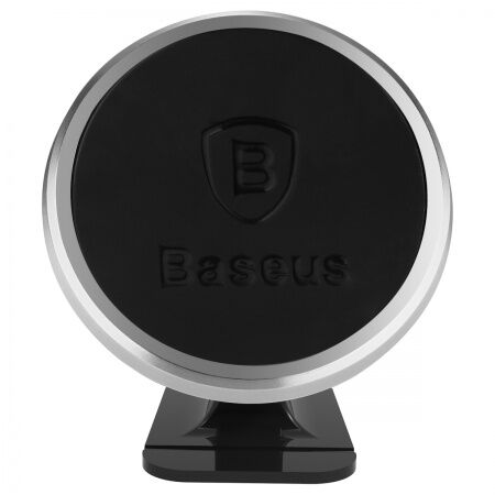 Автомобильный держатель BASEUS 360-degree Rotation, магнитный, серебряный, на клею - 3