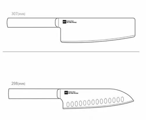 Набор ножей HuoHou Black Heat Knife Set (Black/Черный) : характеристики и инструкции - 2