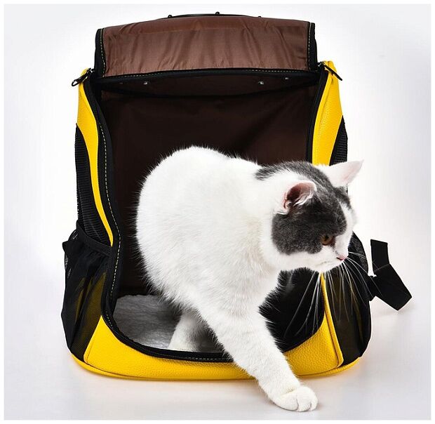 Переноска-рюкзак для животных Xiaomi Small Animal Star Space Capsule Shoulder Bag (Yellow/Желтый) - 8
