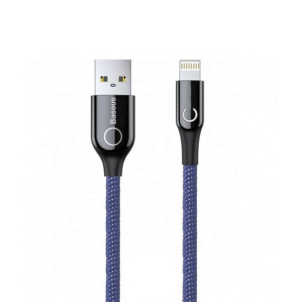 Кабель Baseus C-Shaped Intelligent Power-Off Cable USB For Type-C 3A 1m CATCD-05 (Purple) - 2