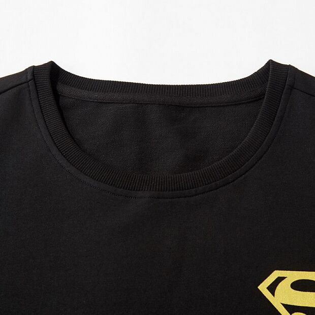 Футболка Xiaomi DC Superman Hero Series Round Neck T-Shirt (Black/Черный) - 4