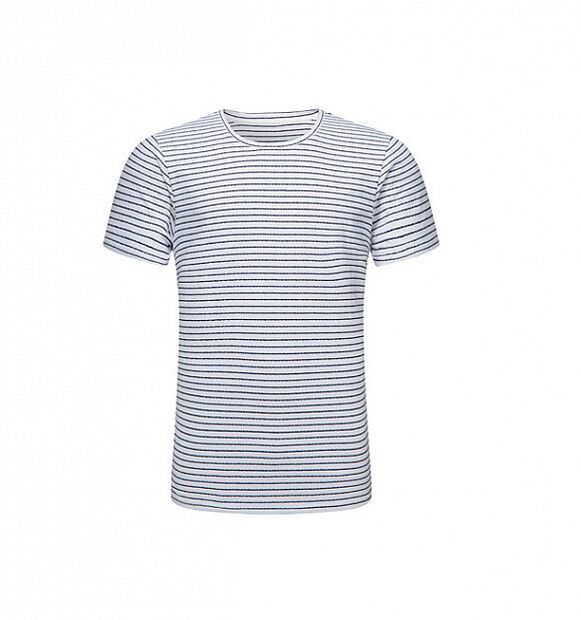 Футболка Xiaomi Comoliving Cotton Jacquard Striped T-shirt (White/Белый) : характеристики и инструкции 