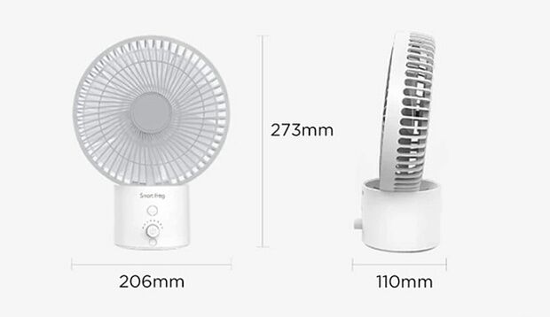 Портативный настольный вентилятор Smart Frog Air Circulation Fan White MF100 (White) - 6
