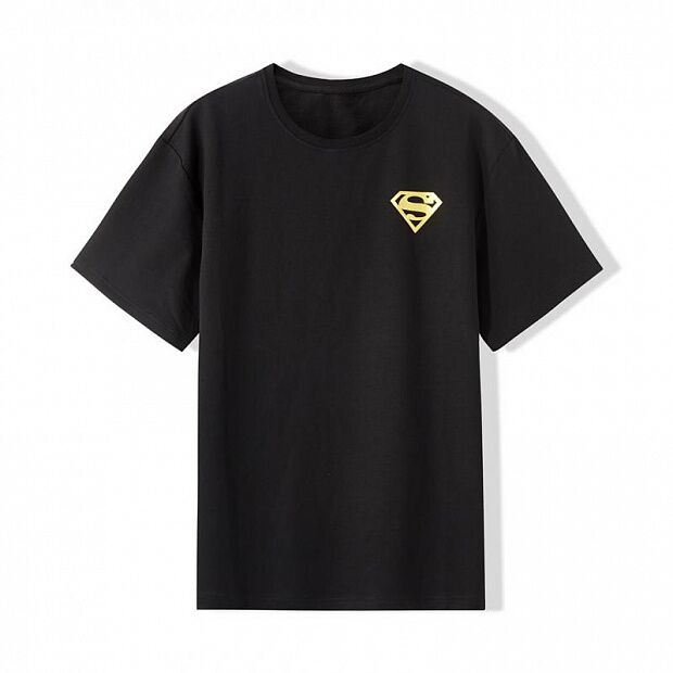 Футболка Xiaomi DC Superman Hero Series Round Neck T-Shirt (Black/Черный) - 1