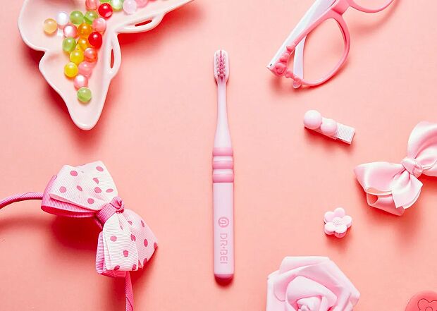 Детская зубная щетка Dr.Bei Toothbrush Children (Pink/Розовый) - 5