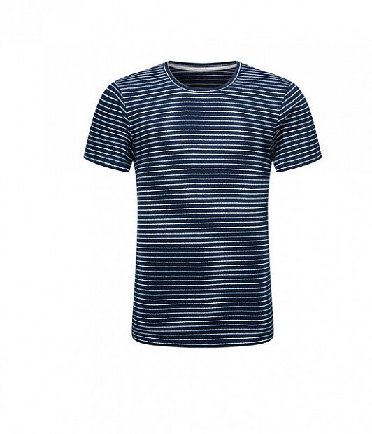 Футболка Xiaomi Comoliving Cotton Jacquard Striped T-shirt (Blue/Синий) : отзывы и обзоры 