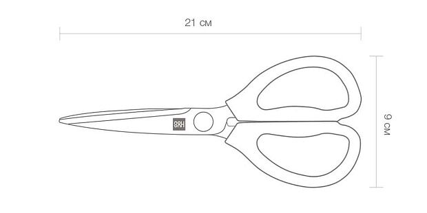 Кухонные ножницы HuoHou Hot Kitchen Scissors HU0025 (Black/Черный) : отзывы и обзоры - 16