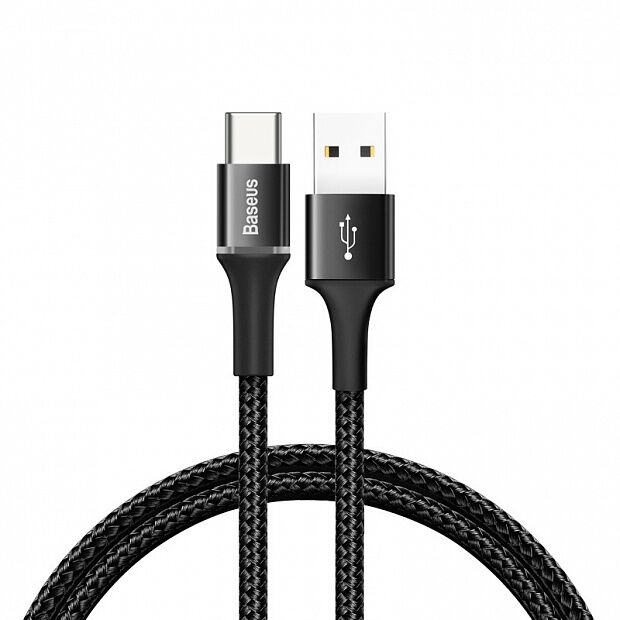 Кабель Baseus Halo Data HW Flash Charge Cable USB For Type-C 40W 1m CATGH-G01 (Black/Черный) 