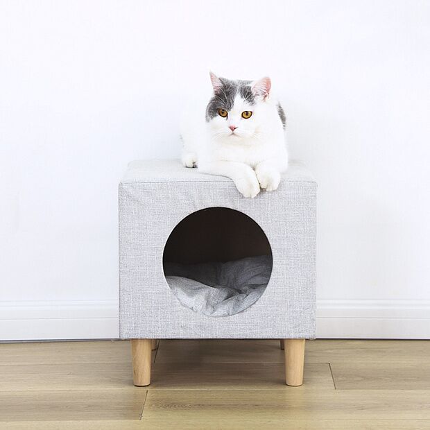 Mini Monstar Animal Star Pet Cat Nest Stool (Grey) : характеристики и инструкции - 2