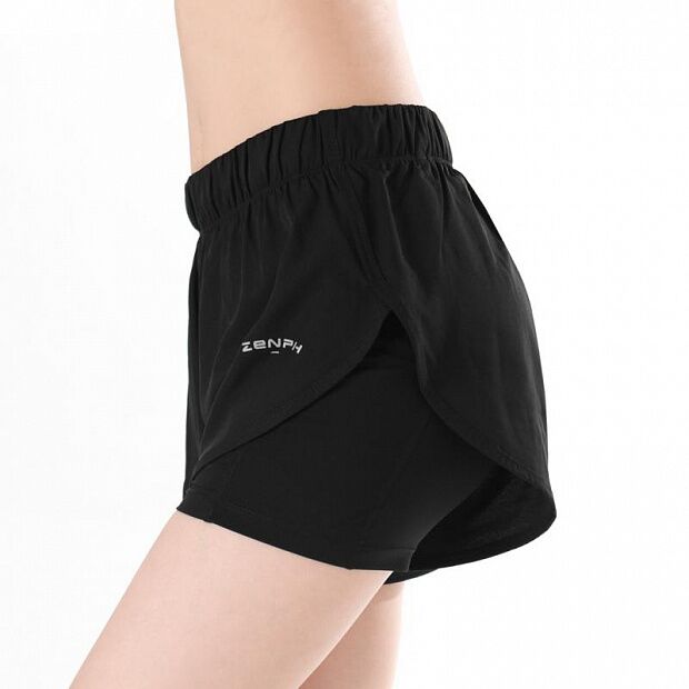 Шорты Zenph Early Wind Women's Anti-light Breathable Sports Shorts (Black/Черный) - 2