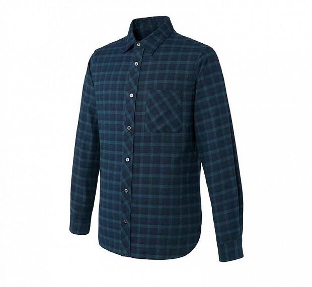 Мужская рубашка 10:07 Classic Plaid Flannel Cotton Casual Shirt Mens Red Checkered (Green) : отзывы и обзоры 
