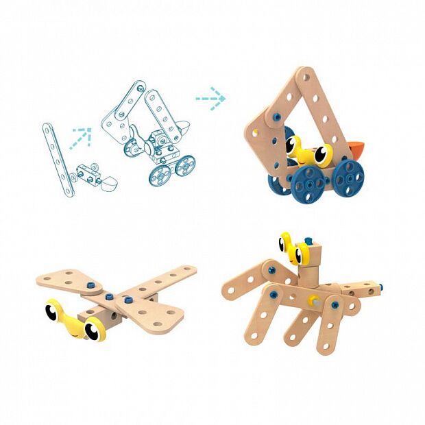 Игровой набор для детей Topbright Variety Disassembly Nut Toolbox Toy (Rainbow/Разноцветный) : характеристики и инструкции - 3