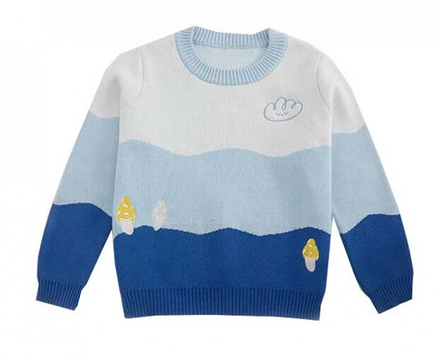 Детский свитер 10:07 Children's Cotton Embroidered Mushroom Sweater Powder (Blue/Синий) : отзывы и обзоры 