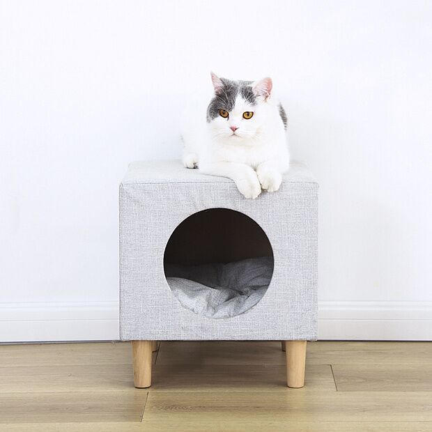 Mini Monstar Animal Star Pet Cat Nest Stool (Grey) : характеристики и инструкции - 1