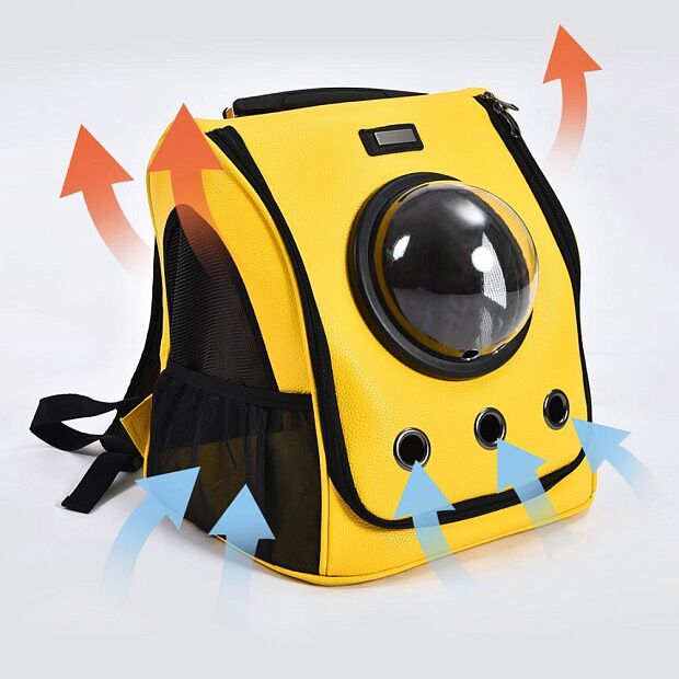 Переноска-рюкзак для животных Xiaomi Small Animal Star Space Capsule Shoulder Bag (Yellow/Желтый) : характеристики и инструкции - 6