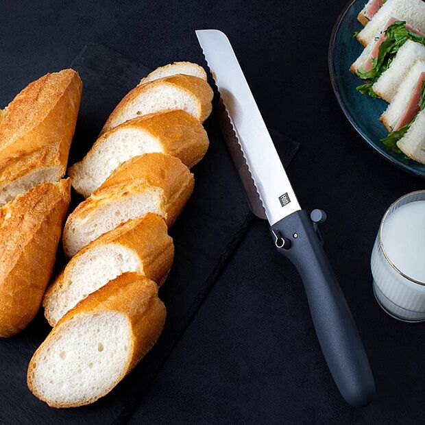 Нож для хлеба HuoHou Bread Knife HUO086 (Black) : характеристики и инструкции - 6