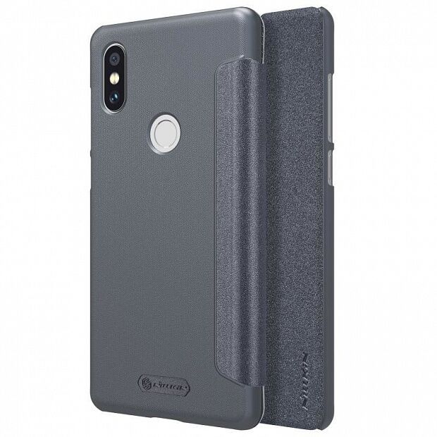Чехол для Xiaomi Mi Mix 2S Nillkin Sparkle Leather Case (Grey/Серый) : отзывы и обзоры - 1