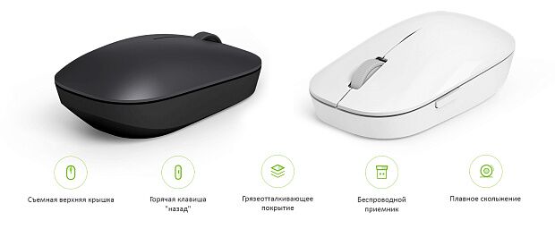 Беспроводная мышь Xiaomi Mi Wireless Mouse (White/Белый) : отзывы и обзоры - 3