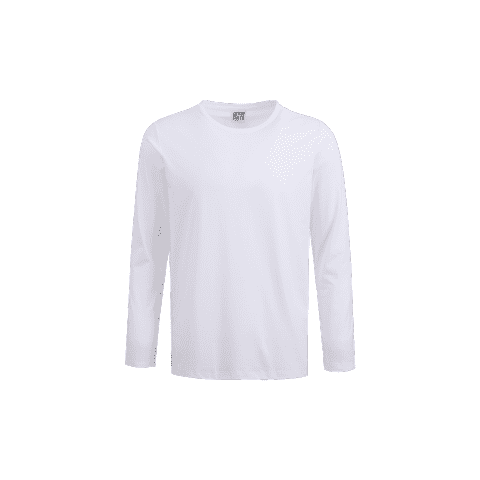 Xiaomi Cotton Smith 50 Machine Washable Non-Deformable Long-Sleeved T-Shirt White - 1