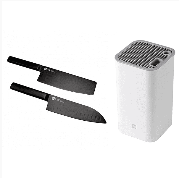 Набор ножей с подставкой HuoHou Heat Knife Set 3 in 1 (Black/Черный) : отзывы и обзоры - 2