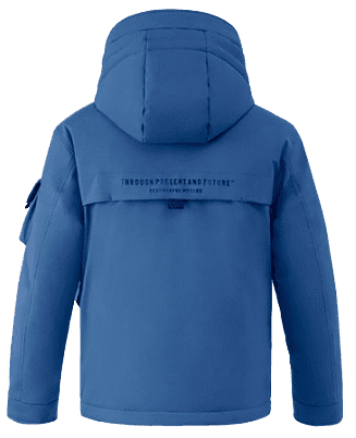 Куртка 90 Points Men's Hooded Short Down Jacket (Blue/Синий) - 2