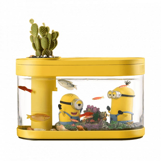 Акваферма Descriptive Geometry Amphibious Ecological Lazy Fish Tank Limited Edition (Yellow) : характеристики и инструкции 