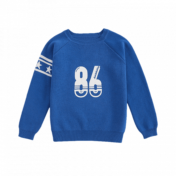 Детская толстовка 10:07 Children's Cotton Thickening Digital Round Neck Sweater (Blue/Синий) : отзывы и обзоры 