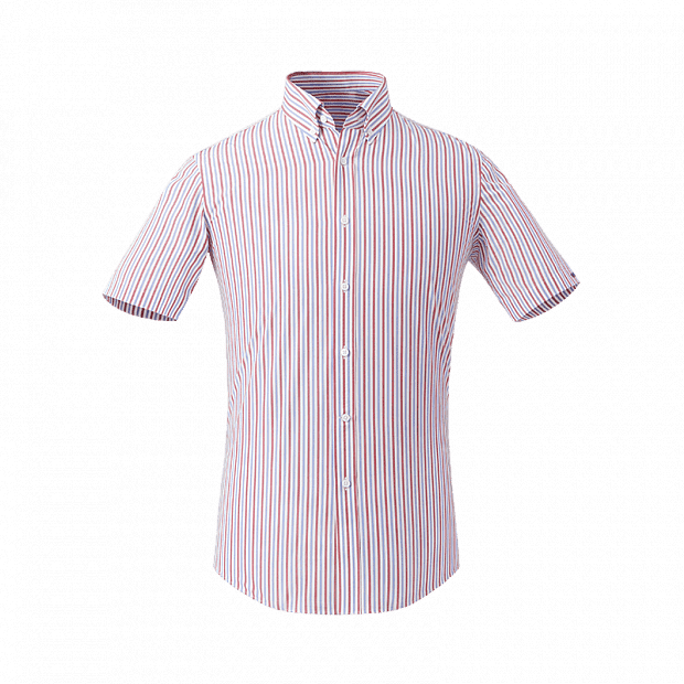 Рубашка с коротким рукавом Matchu Code Still Bamboo Fiber Striped Shirt (Pink/Розовый) : отзывы и обзоры 