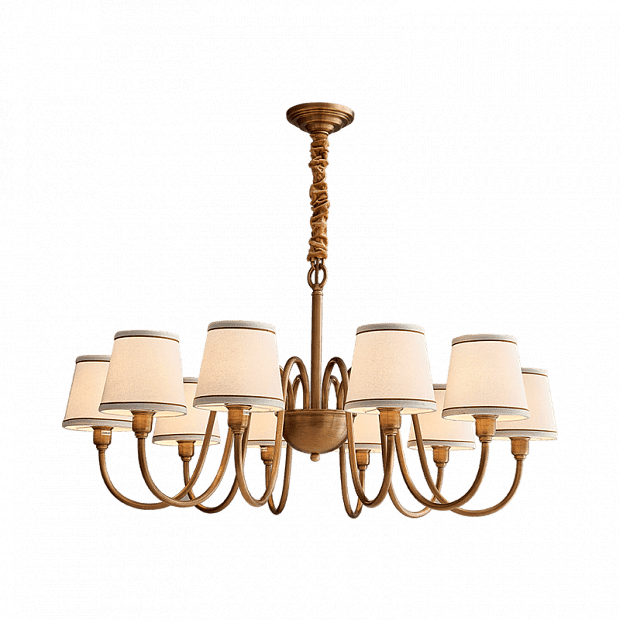 Люстра Huayi American Style Luxury Chandelier 10 Of Lamps (Brown/Коричневый) 