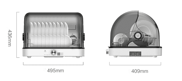 Стерилизатор посуды Xiaomi Viaomi Cleaning Cabinet (White/Белый) : характеристики и инструкции - 2