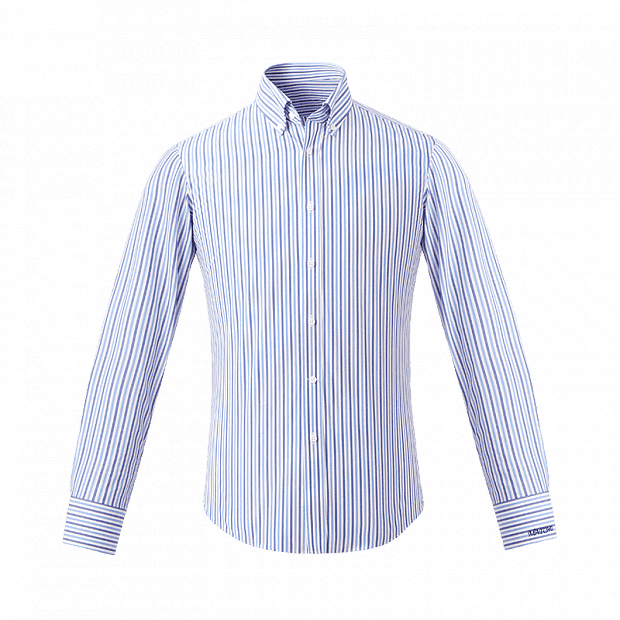 Рубашка с длинным рукавом Matchu Code Still Cornflower Fiber Stripes Custom Shirt Light Blue : отзывы и обзоры - 1