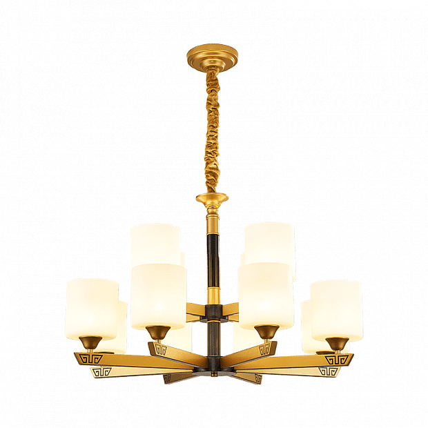 Люстра Huayi New Chinese Chandelier 12 Of Lamps (Brown/Коричневый) - 1