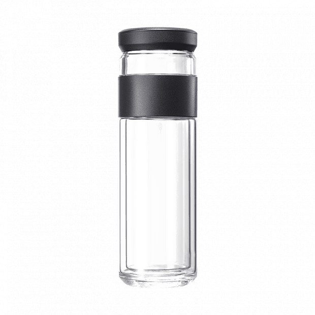 Бутылка для воды Xiaomi Go Anywhere Home Tea Water Separation Glass Cup (Black/Черный) 