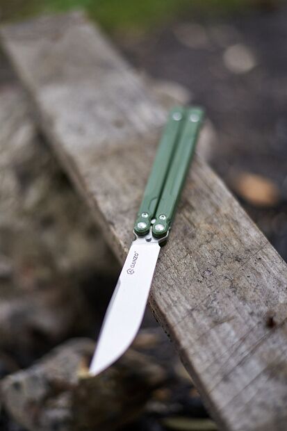 Нож-бабочка Ganzo G766-GR, зеленый - 1